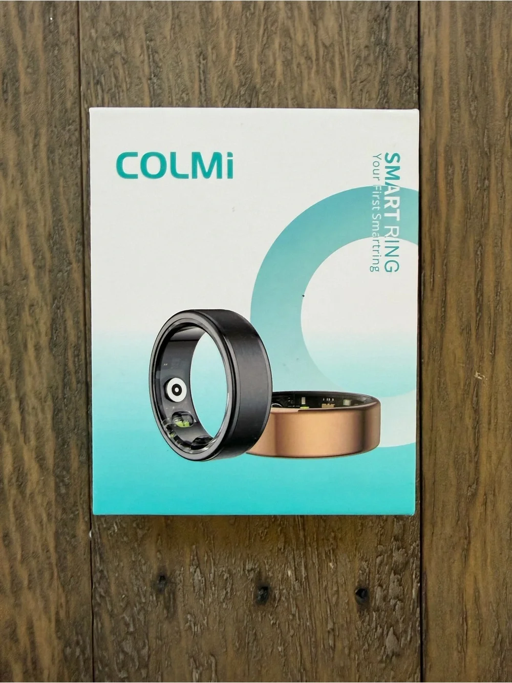 Colmi Smart Ring with Charging Case Gold Size 7 New in box